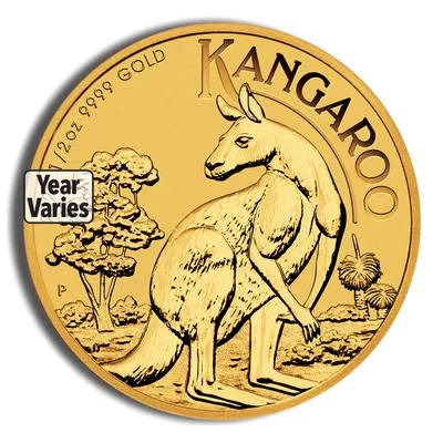 1/2 oz Australian Kangaroo/Nugget Gold Coin (Year Varies) — Gold bullion from Standard Bullion