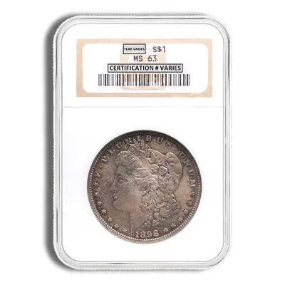Pre-1921 Morgan Dollar - NGC MS63 (Toned) — Silver bullion from Standard Bullion