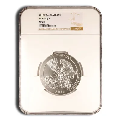 2012-P 5 oz ATB El Yunque Silver Coin NGC SP70 — Silver bullion from Standard Bullion