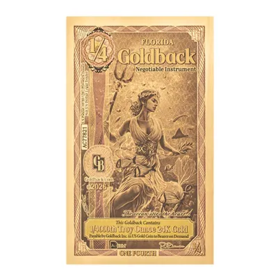 Florida 1/4 Goldback — Gold bullion from Standard Bullion