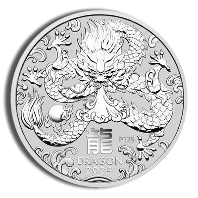 2024 Kilo Australia Silver Lunar Dragon BU - Series III — Silver bullion from Standard Bullion