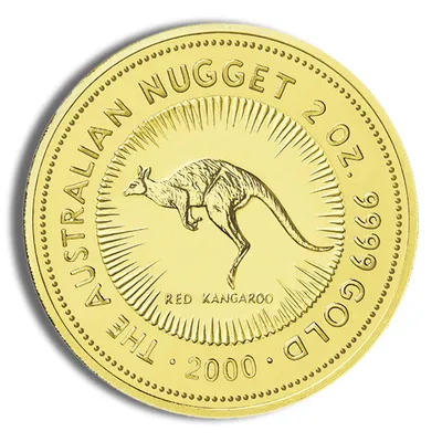 2000 2 oz Australia Gold Nugget - BU — Gold bullion from Standard Bullion