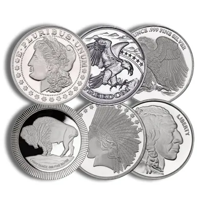 1 oz Silver Round - Design Varies (IRA Eligible) — Silver bullion from Standard Bullion