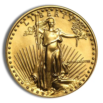 1988 1/2 oz Gold Eagle - BU (MCMLXXXVIII) — Gold bullion from Standard Bullion