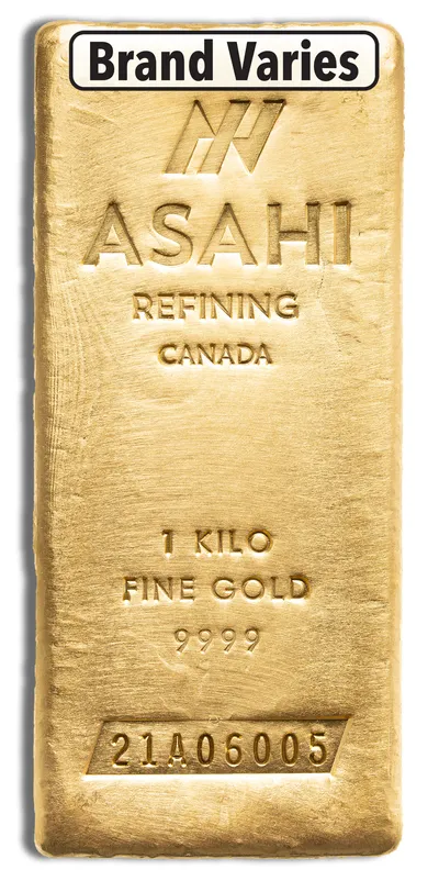 1 kilo Gold Bar - Brand Varies .9999 (COMEX Brand) — Gold bullion from Standard Bullion