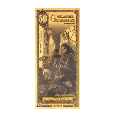 Oklahoma 50 Goldback — Gold bullion from Standard Bullion