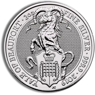 2019 2 oz Silver Great Britain Queen's Beasts - Yale — Silver bullion from Standard Bullion