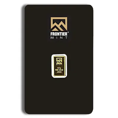 1/2 gram Gold Bar - Frontier Mint (Carded) — Gold bullion from Standard Bullion