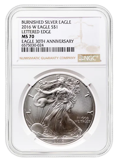 2016-W Burnished Silver Eagle NGC MS70 — Silver bullion from Standard Bullion