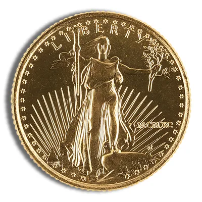 1990 1/10 oz Gold Eagle - BU (MCMXC) — Gold bullion from Standard Bullion