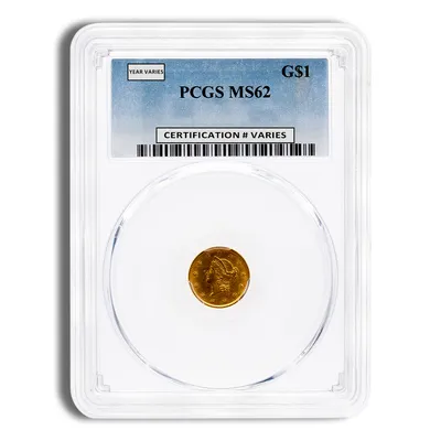 <body> Gold Liberty Type 1 - PCGS MS62 — Gold bullion from Standard Bullion