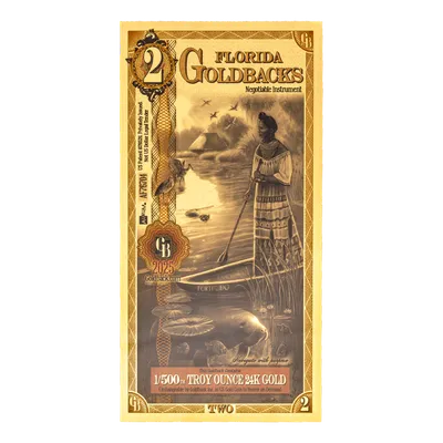Florida 2 Goldback — Gold bullion from Standard Bullion