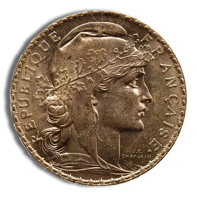 France Gold 20 Francs - Rooster (1899-1914) — Gold bullion from Standard Bullion