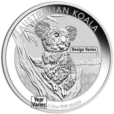 Australian Silver Koala - 1/2 oz - BU (Year Varies) — Silver bullion from Standard Bullion
