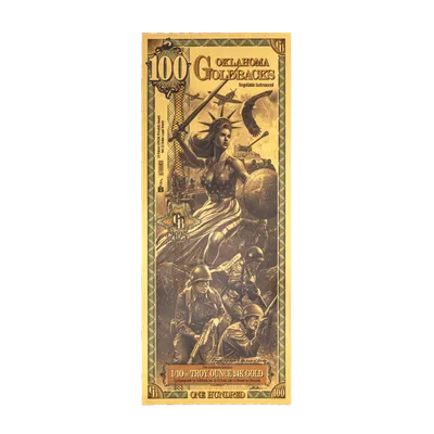 Oklahoma 100 Goldback — Gold bullion from Standard Bullion