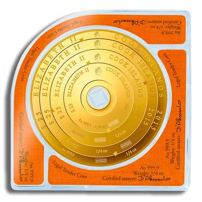 1 oz Gold Round - Valcambi Armillary — Gold bullion from Standard Bullion