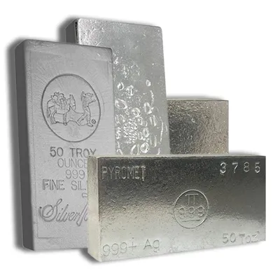 Miscellaneous Marked .999 Silver (more than 50 oz) — Silver bullion from Standard Bullion