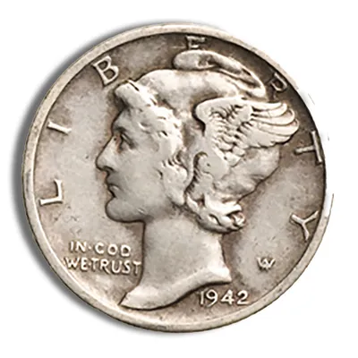 <body> FV 90% Silver Mercury Dimes — Silver bullion from Standard Bullion