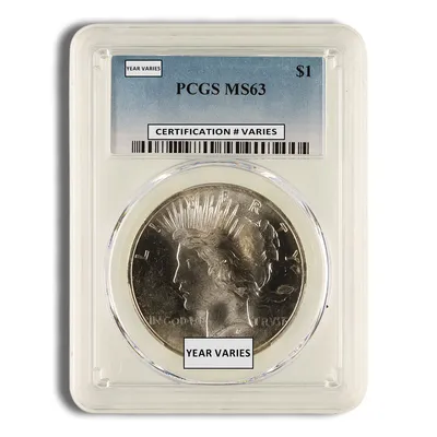 Peace Dollar - PCGS MS63 (Toned) — Silver bullion from Standard Bullion