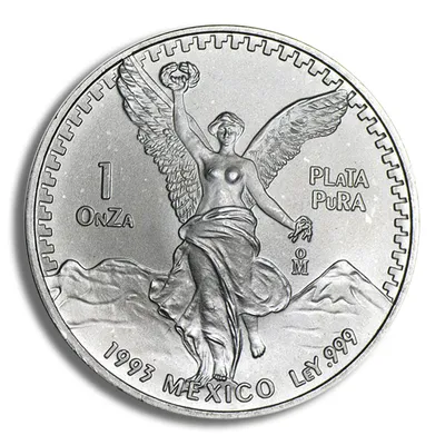 1993 1 oz Silver Mexican Libertad - BU — Silver bullion from Standard Bullion