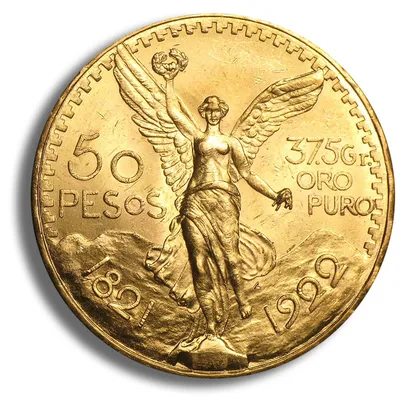 1922 Mexico Gold 50 Peso BU — Gold bullion from Standard Bullion