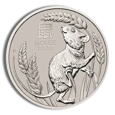 2020 1 oz Australia Platinum Lunar Mouse BU - Series III — Platinum bullion from Standard Bullion