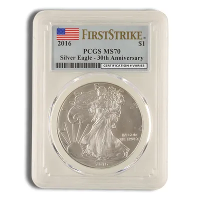 2016 Silver Eagle PCGS MS70 First Strike — Silver bullion from Standard Bullion
