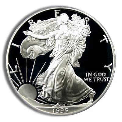 1995-W Proof Silver Eagle - Key Date — Silver bullion from Standard Bullion