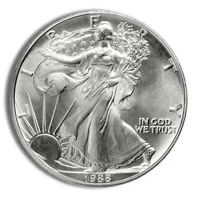 1988 Silver American Eagle - BU — Silver bullion from Standard Bullion