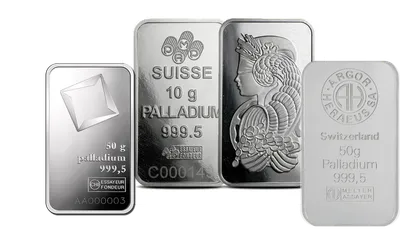 50 gram Palladium Bar - Brand Varies — Palladium bullion from Standard Bullion