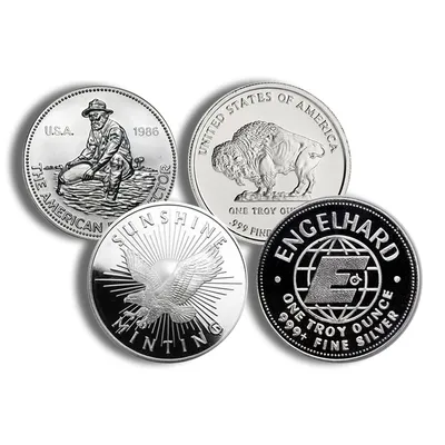 1 oz Silver Round - Design Varies - Secondary Market — Silver bullion from Standard Bullion