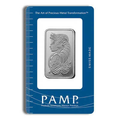 1 oz Palladium Bar - PAMP Fortuna (Carded) — Palladium bullion from Standard Bullion