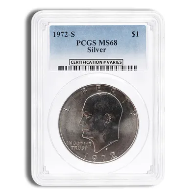 1972-S Ike Dollar - PCGS MS68 — Silver bullion from Standard Bullion