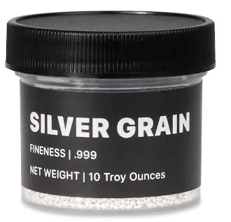 10 oz Jar Silver Grain / Shot (.9999) — Silver bullion from Standard Bullion