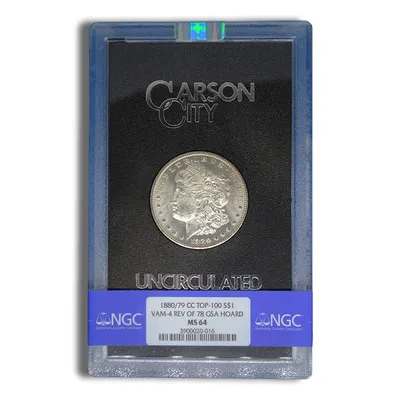 1880/79-CC Rev 78 GSA Morgan Dollar - NGC MS64 — Silver bullion from Standard Bullion