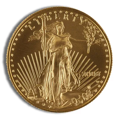 2006-W 1/2 oz Burnished Gold Eagle $25 (Cap Only) — Gold bullion from Standard Bullion