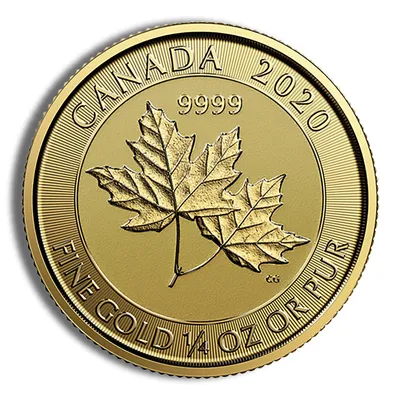 1/4 oz Canadian Twin Maple Leaf Gold Coin (Year Varies) — Gold bullion from Standard Bullion