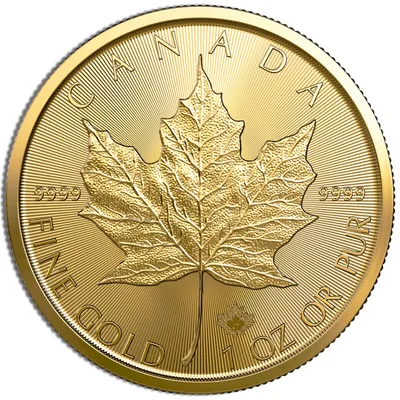 1 oz .9999 Gold Maple Leaf (Year Varies) — Gold bullion from Standard Bullion