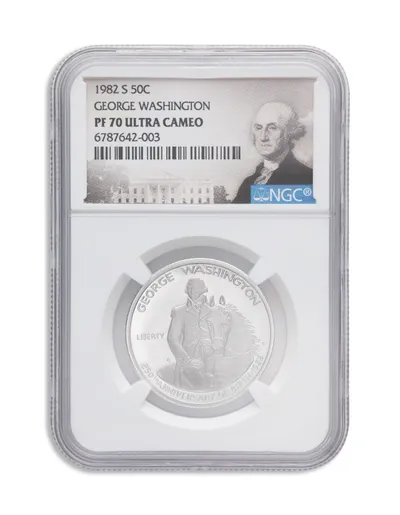 1982-S George Washington Silver Half Dollar - Proof - NGC PF70 — Silver bullion from Standard Bullion