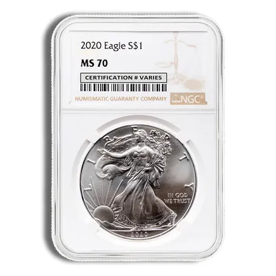 2020 Silver Eagle NGC MS70 — Silver bullion from Standard Bullion