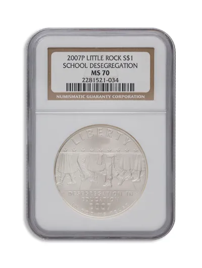 2007-P <body> Little Rock, Deseg Silver Commem - NGC MS70 — Silver bullion from Standard Bullion