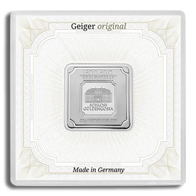 20 gram Silver Bar - Geiger (In Assay) — Silver bullion from Standard Bullion
