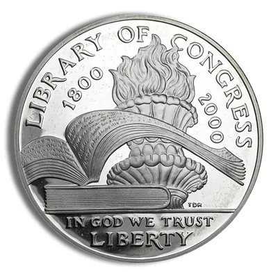 2000-P <body> Library of Congress Silver Commem - BU — Silver bullion from Standard Bullion