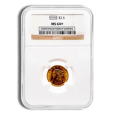 $2.5 Gold Liberty Quarter Eagle - NGC MS64 — Gold bullion from Standard Bullion