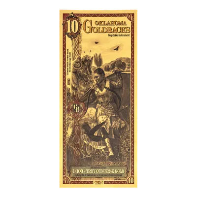 Oklahoma 10 Goldback — Gold bullion from Standard Bullion