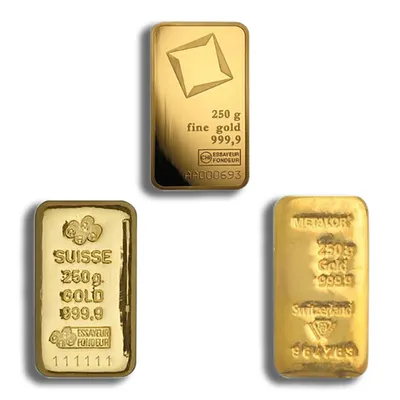 250 gram Gold Bar - Brand Varies — Gold bullion from Standard Bullion