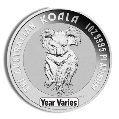 Platinum Koala - 1 oz (Year Varies) — Platinum bullion from Standard Bullion