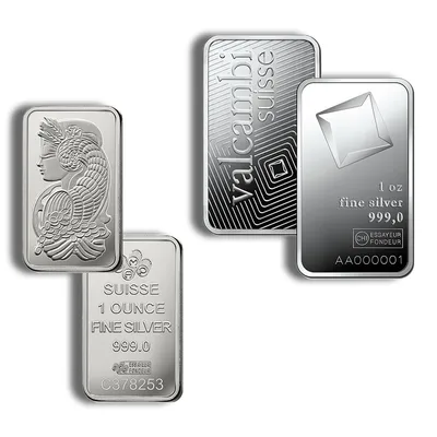 1 oz Silver Bar - Brand Varies - Secondary Market — Silver bullion from Standard Bullion