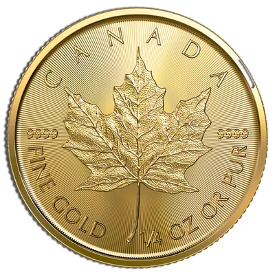 1/4 oz Gold Maple Leaf - Sealed (Year Varies) — Gold bullion from Standard Bullion