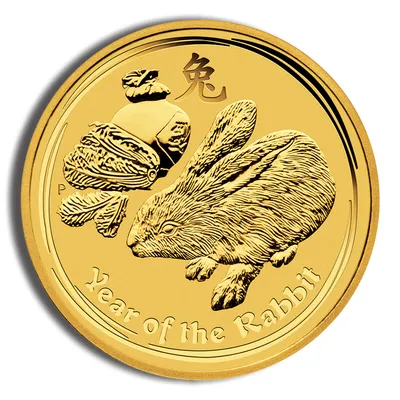 2011 2 oz Australia Gold Lunar Rabbit BU - Series II — Gold bullion from Standard Bullion